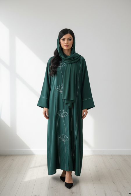 عباي بلون اخضر