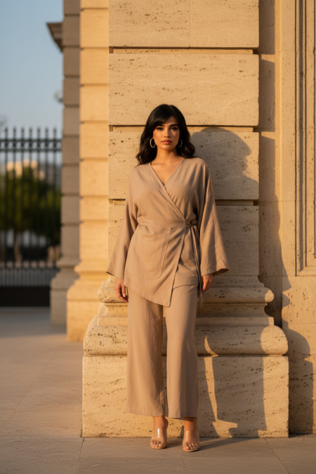 طقم عملي لون بيج