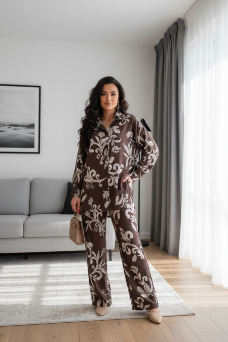 طقم عملي معرق لونين