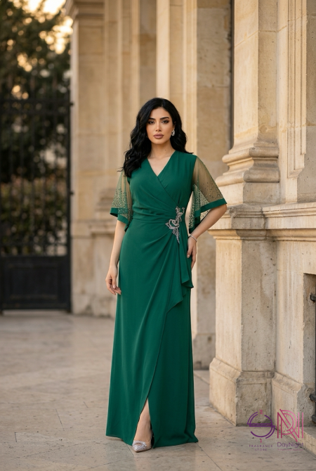 فستان مناسبات اخضر